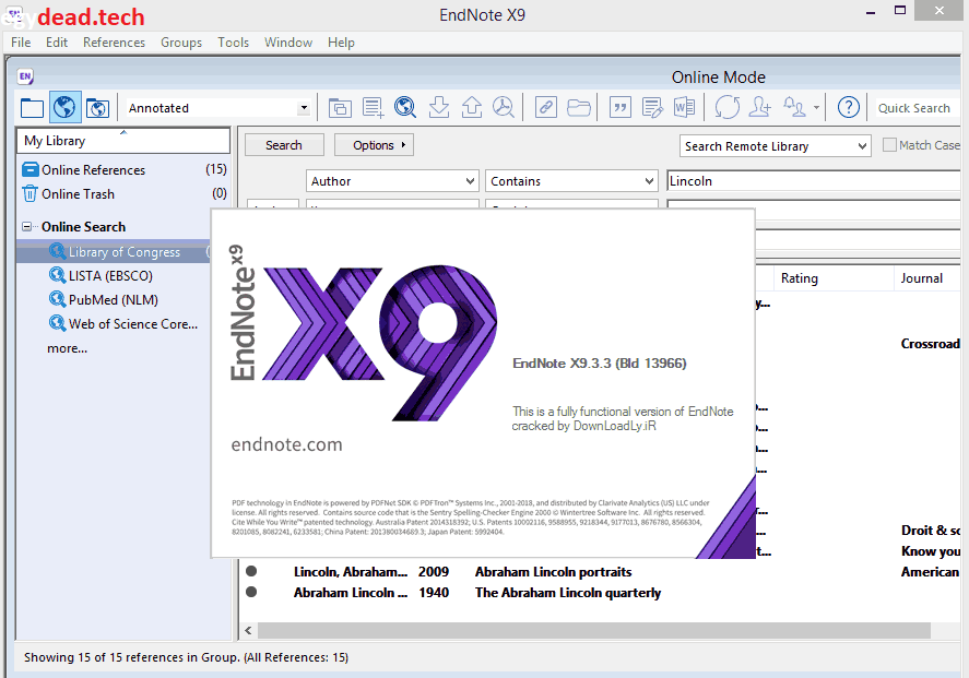 تحميل برنامج EndNote 2025.1.19456 كامل مجانا