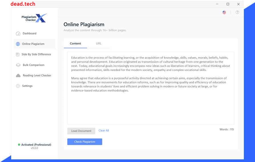 تحميل برنامج Plagiarism Checker X 9.0.6 كامل للكمبيوتر