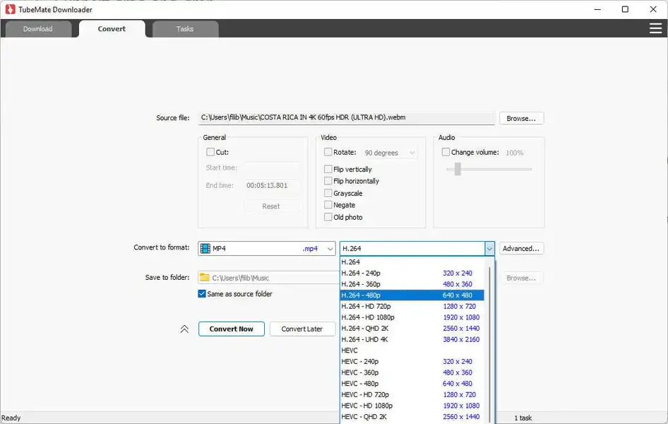 تحميل TubeMate Downloader 5.23.8 لتشغيل فيديوهات اليوتيوب