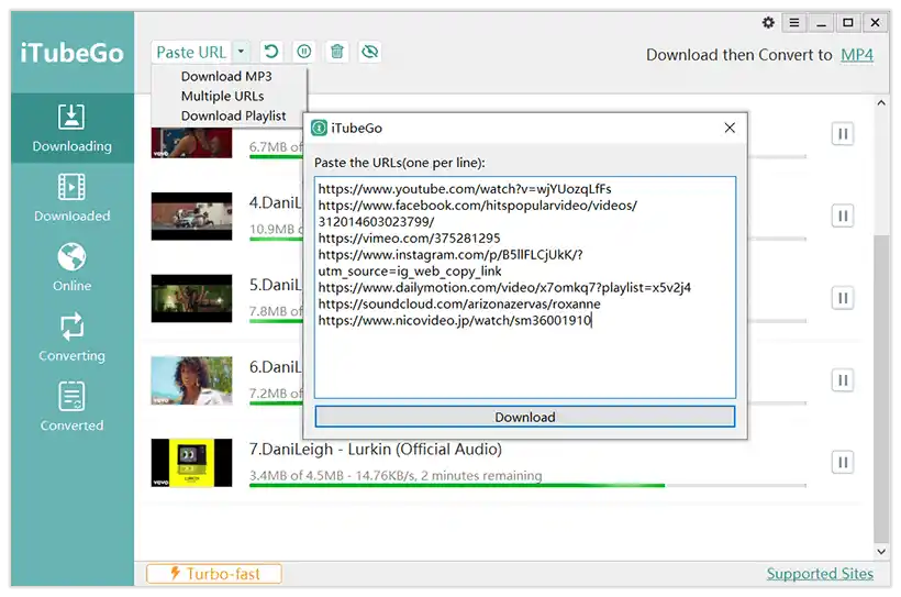 تحميل برنامج iTubeGo YouTube Downloader 10.9.2 كامل للكمبيوتر