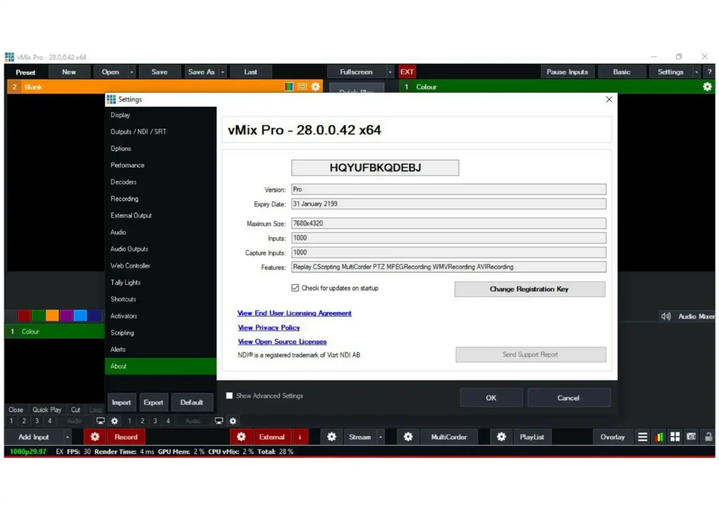 تحميل برنامج vMix Pro 28.0.0.42 كامل مجانا للكمبيوتر